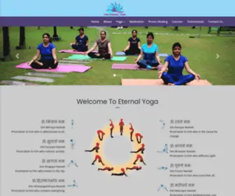 Theeternalyoga.com(Eternal Yoga) Screenshot