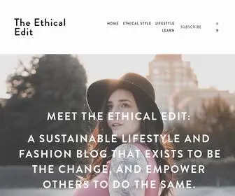 Theethicaledit.ca(The Ethical Edit) Screenshot