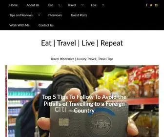 Theetlrblog.com(Travel Itineraries) Screenshot