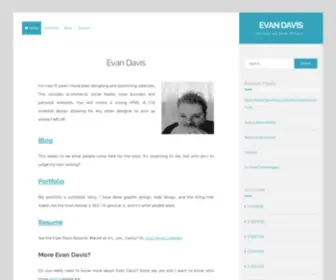 Theevandavis.com(Evan Davis) Screenshot