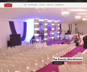 Theeventswarehouse.com(Event Hall Centre in Lagos) Screenshot