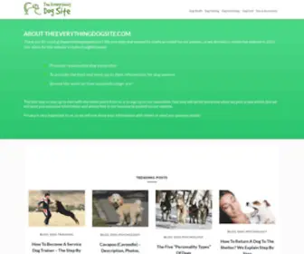 Theeverythingdogsite.com(The Everything Dog Site) Screenshot