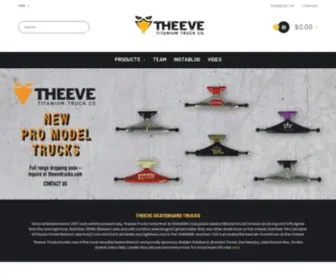 Theevetrucks.com(Theeve Titanium Trucks) Screenshot