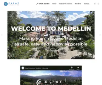 Theexpatsolutions.com(Assistance for expats moving to Medellin) Screenshot