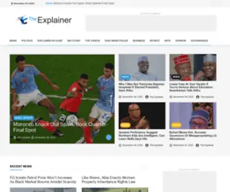 Theexplainer.com.ng(The Explainer) Screenshot