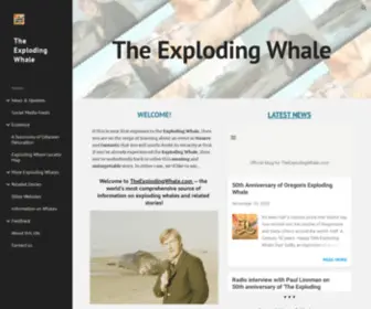 Theexplodingwhale.com(Exploding whale) Screenshot