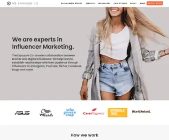 Theexposure.co(Influencer Marketing Agency Australia) Screenshot