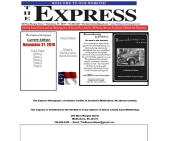 Theexpressnewspaper.com(The Express Newspaper) Screenshot