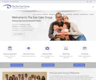 Theeyecaregroup.com(Excellence and Compassion In Eye Care) Screenshot