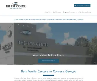 Theeyecenterconyers.com(The Eye Center) Screenshot