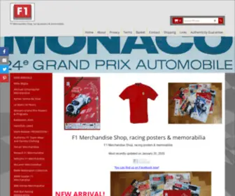 Thef1Store.com(F1 Merchandise Shop) Screenshot