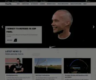 Thefa.com(The website for the English Football Association) Screenshot