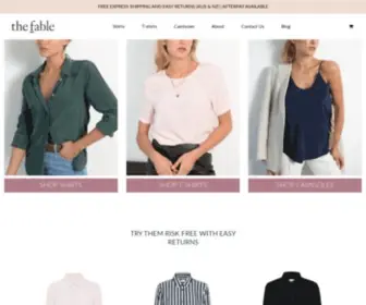 Thefable.com.au(Silk Shirts) Screenshot