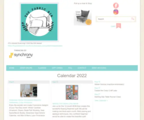 Thefabricbin.com(The Fabric Bin) Screenshot