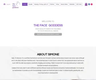 Thefacegoddess.com(Facials) Screenshot