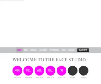 Thefacestudio.ca(The Face Studio) Screenshot