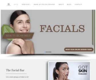 Thefacialbar.in(The Facial Bar) Screenshot