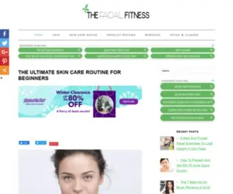 Thefacialfitness.com(Getting a beautiful and healthy looking skin) Screenshot