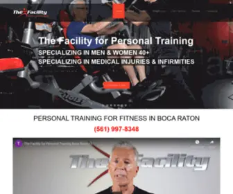 Thefacilitybocaraton.com(The Facility for Personal Training Boca Raton) Screenshot