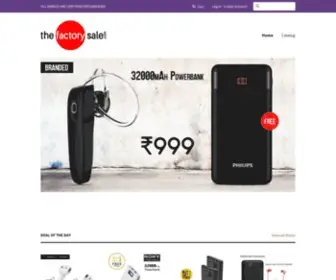Thefactorysale.com(Create an Ecommerce Website and Sell Online) Screenshot