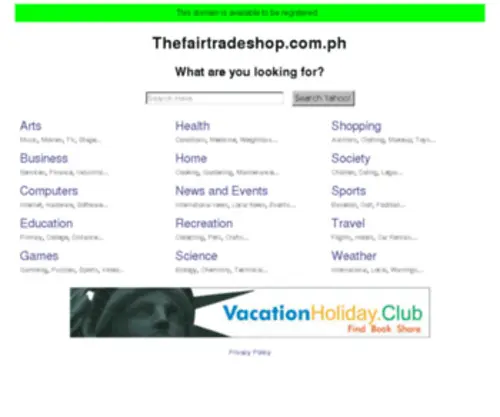 Thefairtradeshop.com.ph(The Fair Trade Shop) Screenshot