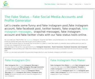 Thefakestatus.com(The Fake Status) Screenshot