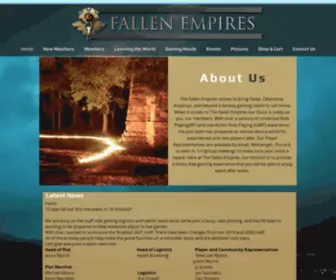 Thefallenempires.net(Fallen Empires Live Action Role Play) Screenshot