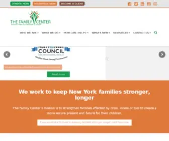 Thefamilycenter.org(We work to keep New York families stronger) Screenshot