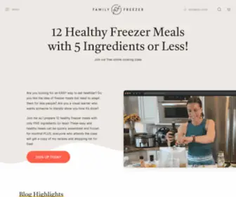 Thefamilyfreezer.com(The Family Freezer) Screenshot