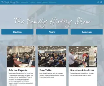 Thefamilyhistoryshow.com(Thefamilyhistoryshow) Screenshot