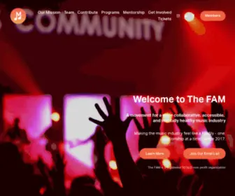 Thefammusic.org(The FAM Music) Screenshot