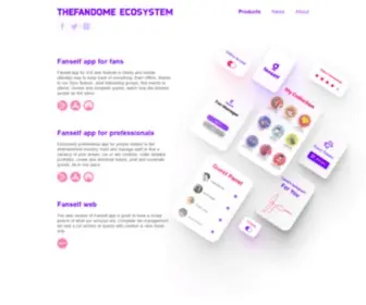 Thefandome.com(Funtech IT Company THEFANDOME Project) Screenshot