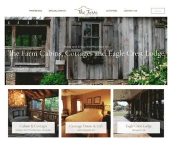 Thefarmcabins.com(The Farm Cabins) Screenshot