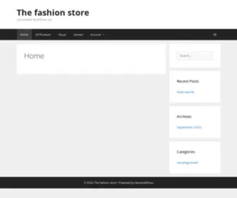 ThefashionStore.xyz(Just another WordPress site) Screenshot