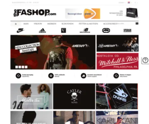 Thefashop.nl(Grootste assortiment Streetwear en Hip Hop Kleding) Screenshot