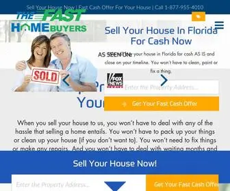 Thefasthomebuyers.com(We buy houses in florida) Screenshot