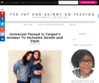 Thefatandskinnyonfashion.com(The Fat and Skinny on Fashion) Screenshot