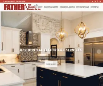 Thefatherson.com(Charlotte Electrician) Screenshot