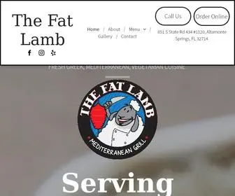 Thefatlamborlando.com(Mediterranean Restaurant) Screenshot