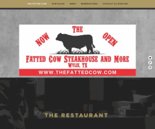 Thefattedcow.com(Steakhouse) Screenshot