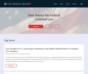 Thefederaldocket.com(The Federal Docket) Screenshot