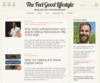 Thefeelgoodlifestyle.com(Make Each Day Your Masterpiece) Screenshot