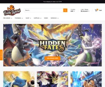 Thefeistylizard.com.au(Buy Pokemon Cards) Screenshot