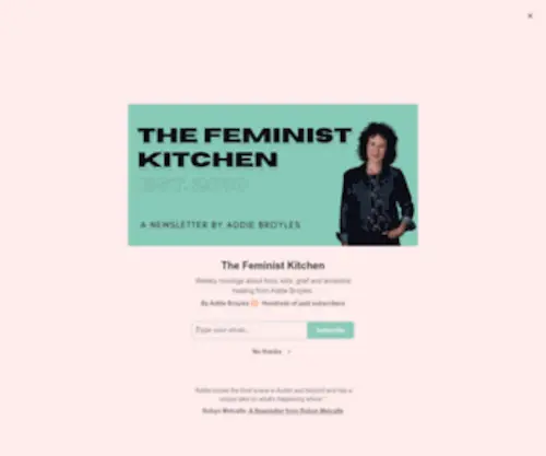 Thefeministkitchen.com(The Feminist Kitchen) Screenshot