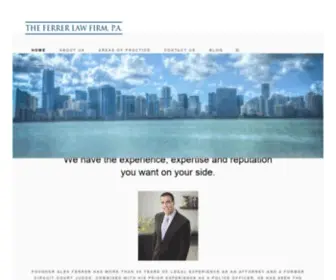 Theferrerlawfirmpa.com(The Ferrer Law Firm) Screenshot