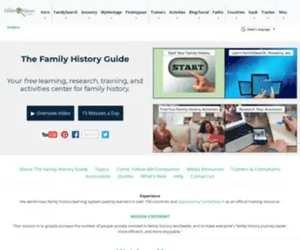 Thefhguide.com(The Family History Guide) Screenshot