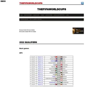 Thefifaworldcups.com(THEFIFAWORLDCUPS 2022 QUALIFIERS) Screenshot