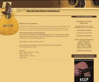 Thefifthstring.com(Fifth String Music 5th String Music) Screenshot