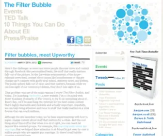 Thefilterbubble.com(Thefilterbubble) Screenshot