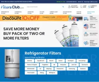 Thefiltersclub.com(Refrigerator Water Filters) Screenshot